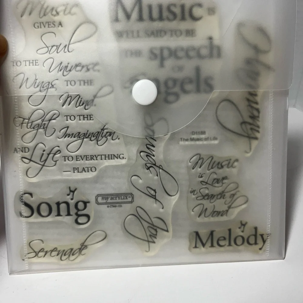 Close to my Heart Music-Themed Acrylic Stamp sets